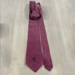 Stylish Countess Mara  Burgundy Patterned Men's Tie